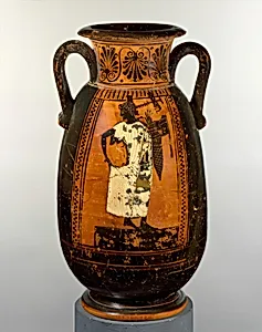 Terracotta neck-pelike (wine jar)