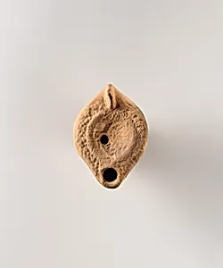 Terracotta oil lamp