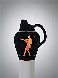 Terracotta oinochoe (jug) by Painter of Louvre CA 1694