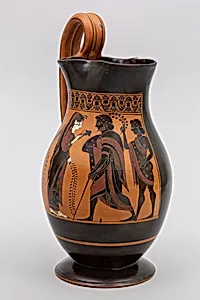 Terracotta olpe (jug)