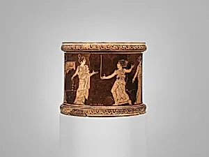 Terracotta pyxis (box)