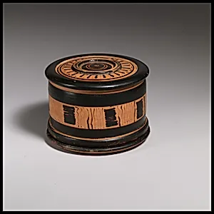 Terracotta pyxis (cosmetic box) by Unknown Artist