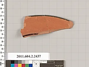 Terracotta rim fragment from a plate by Unknown Artist
