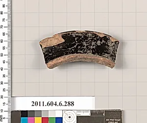 Terracotta rim fragment of a kalathos? by Unknown Artist