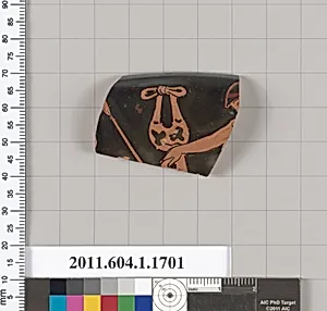 Terracotta rim fragment of a kylix (drinking cup)