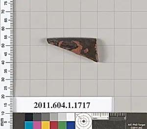 Terracotta rim fragment of a kylix (drinking cup)