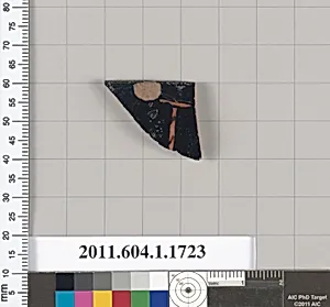 Terracotta rim fragment of a kylix (drinking cup)