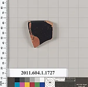 Terracotta rim fragment of a kylix (drinking cup)