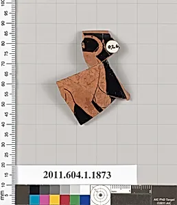 Terracotta rim fragment of a kylix (drinking cup)