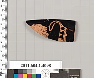 Terracotta rim fragment of a kylix (drinking cup)