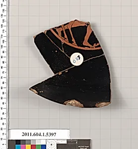 Terracotta rim fragment of a kylix (drinking cup) by Unknown Artist