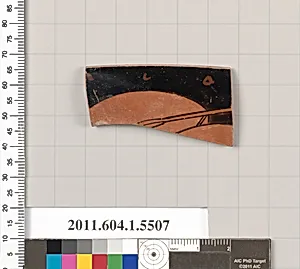 Terracotta rim fragment of a kylix (drinking cup) by Unknown Artist