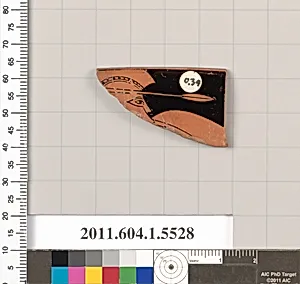 Terracotta rim fragment of a kylix (drinking cup) by Unknown Artist