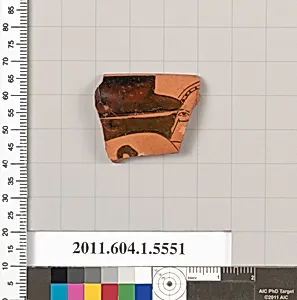 Terracotta rim fragment of a kylix (drinking cup) by Unknown Artist