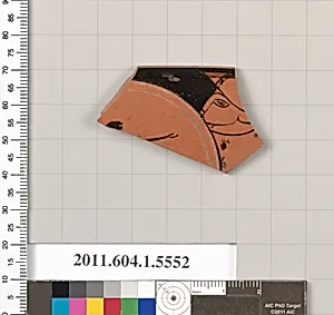 Terracotta rim fragment of a kylix (drinking cup) by Unknown Artist