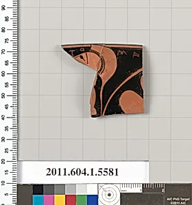 Terracotta rim fragment of a kylix (drinking cup) by Unknown Artist