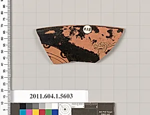 Terracotta rim fragment of a kylix (drinking cup) by Unknown Artist
