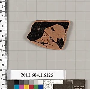 Terracotta rim fragment of a kylix (drinking cup) by Unknown Artist
