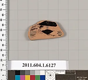 Terracotta rim fragment of a kylix (drinking cup) by Unknown Artist