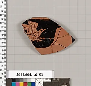 Terracotta rim fragment of a kylix (drinking cup) by Unknown Artist