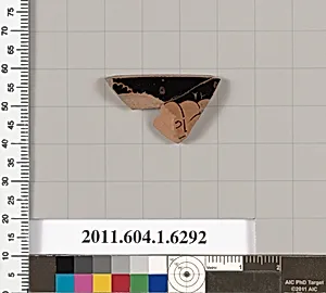 Terracotta rim fragment of a kylix (drinking cup) by Unknown Artist