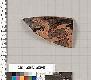 Terracotta rim fragment of a kylix (drinking cup) by Unknown Artist