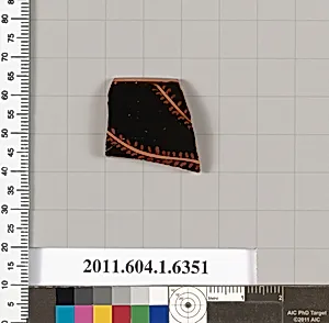 Terracotta rim fragment of a kylix (drinking cup) by Unknown Artist