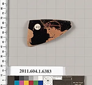 Terracotta rim fragment of a kylix (drinking cup) by Unknown Artist