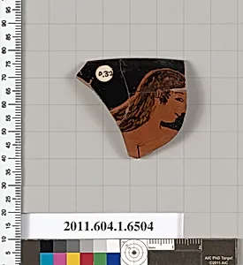 Terracotta rim fragment of a kylix (drinking cup) by Unknown Artist
