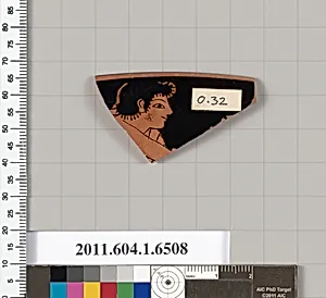 Terracotta rim fragment of a kylix (drinking cup) by Unknown Artist