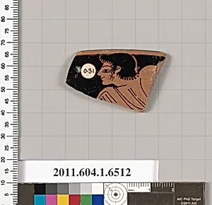 Terracotta rim fragment of a kylix (drinking cup) by Unknown Artist