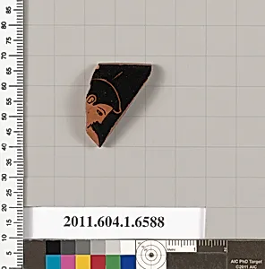 Terracotta rim fragment of a kylix (drinking cup)