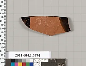Terracotta rim fragment of a kylix (drinking cup) by Unknown Artist