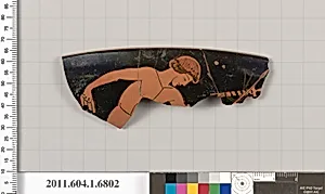 Terracotta rim fragment of a kylix (drinking cup) by Unknown Artist
