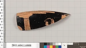 Terracotta rim fragment of a kylix (drinking cup) by Unknown Artist
