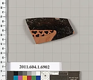 Terracotta rim fragment of a kylix (drinking cup) by Unknown Artist