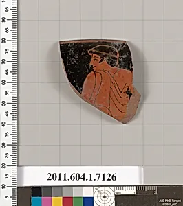 Terracotta rim fragment of a kylix (drinking cup) by Unknown Artist