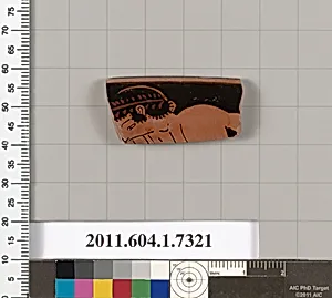 Terracotta rim fragment of a kylix (drinking cup) by Unknown Artist
