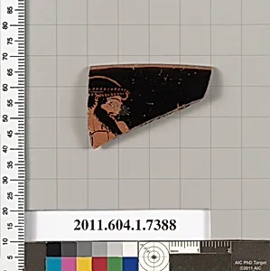 Terracotta rim fragment of a kylix (drinking cup) by Unknown Artist