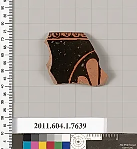 Terracotta rim fragment of a kylix (drinking cup) by Unknown Artist