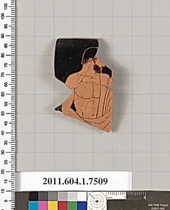 Terracotta rim fragment of a kylix (drinking cup) by Unknown Artist