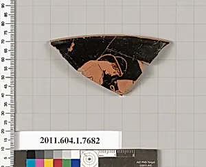Terracotta rim fragment of a kylix (drinking cup) by Unknown Artist