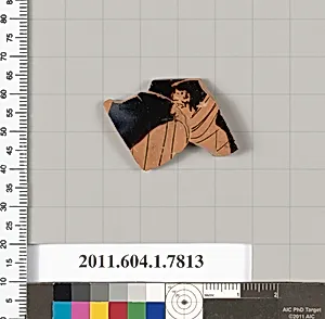 Terracotta rim fragment of a kylix (drinking cup) by Unknown Artist