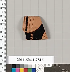 Terracotta rim fragment of a kylix (drinking cup) by Unknown Artist
