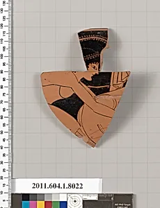 Terracotta rim fragment of a kylix (drinking cup) by Unknown Artist