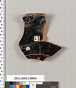Terracotta rim fragment of a kylix (drinking cup) by Unknown Artist