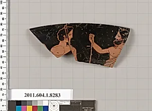 Terracotta rim fragment of a kylix (drinking cup) by Unknown Artist