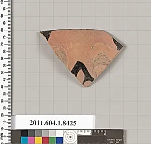 Terracotta rim fragment of a kylix (drinking cup)