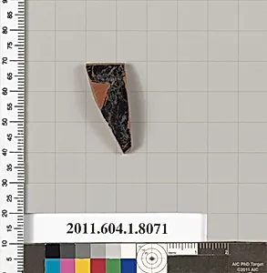 Terracotta rim fragment of a kylix (drinking cup) by Unknown Artist