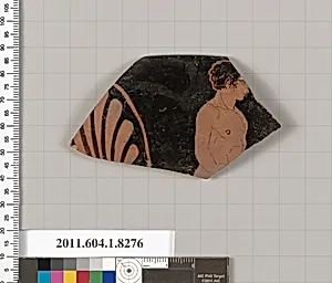 Terracotta rim fragment of a kylix (drinking cup) by Unknown Artist